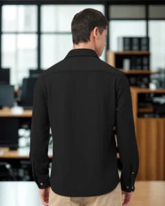 global nomad men regular fit solid casual shirt